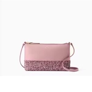 Kate Spade Pink Glitter Crossbody Bag Greta Court Glitter Ramey crossbody